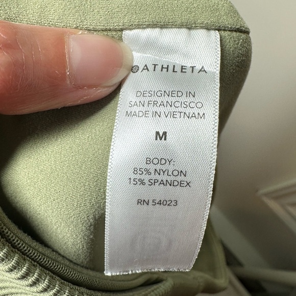 Athleta Moss Green Elation Rib‎ Tight Medium - Picture 6 of 8